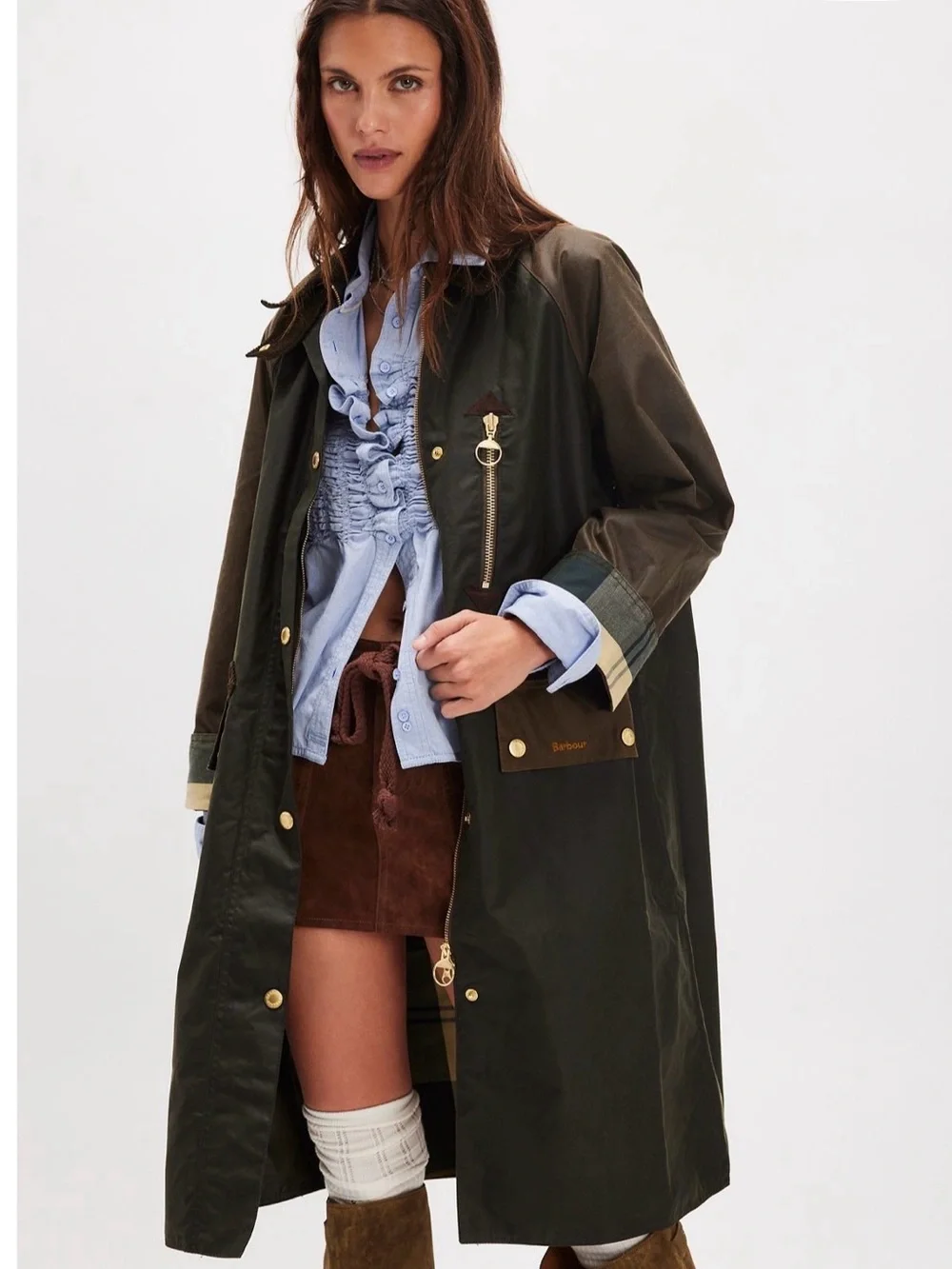 Barbour Evette Wax Jacket SZ US 4